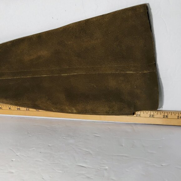 Marc Fisher WIDE CALF Suede Over the Knee Boots Womens 5M Green - Picture 13 of 15